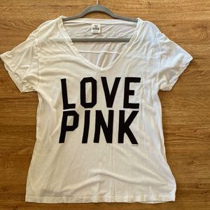 Victoria’s Secret Pink | White V-Neck